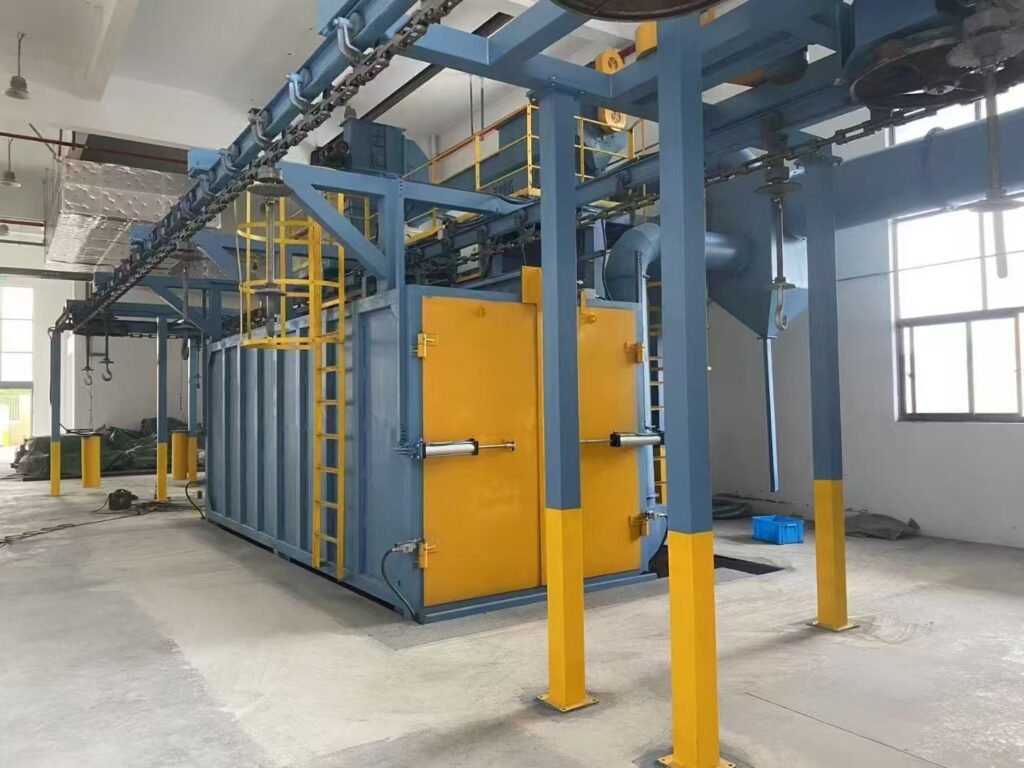 Hanging shot blasting machine