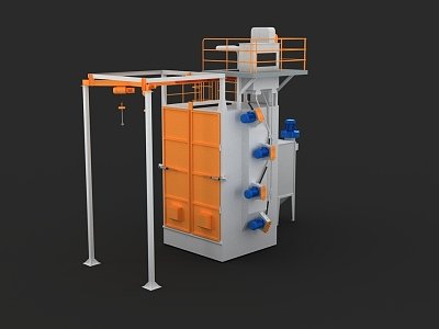 anchor chain shot blasting machine