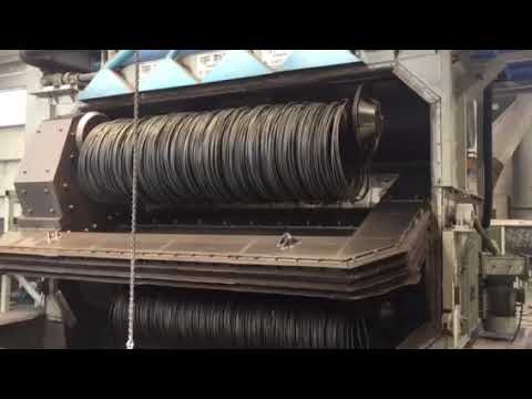 shot blasting machine installed