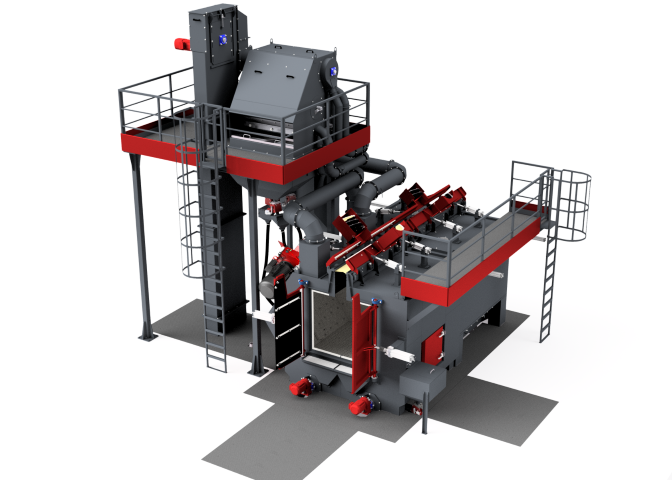 Portable Sand Blasting Machine On-Site