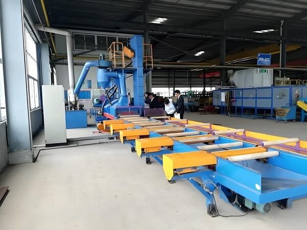 shot blasting machine for steel pipes